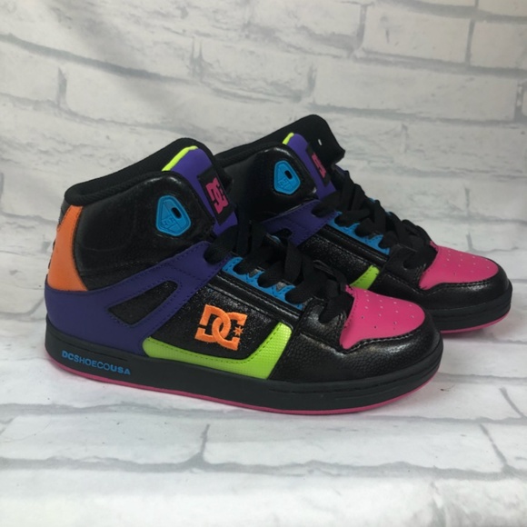 colorful dc high tops